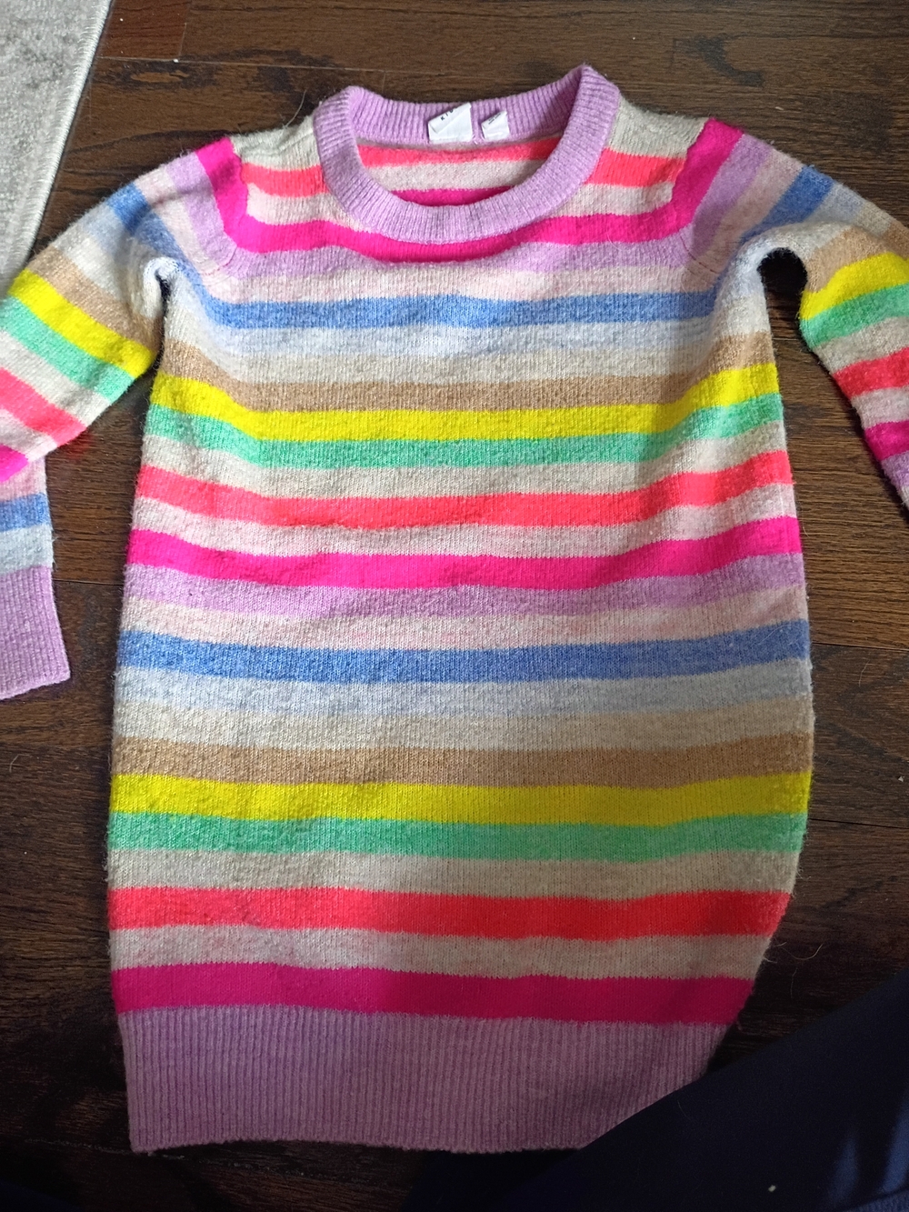 GAP Multicolor Stripe Knit Dress in Pink and Pastels